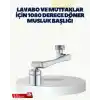 Çok Yönlü Dönebilen Musluk Başlığı 2 Fonksiyonlu Su Akışı