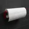 Dekoratif Kırmızı Kağıt Havlu Tutucu Duvar Askılı Model