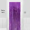 Işıltılı Duvar ve Kapı Perdesi Mor Renk