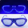 Mavi Led Işıklı Parti Gözlüğü - Neon 3 Modlu