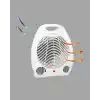 Mini Elektrikli Isıtıcı 2000W – Termostatlı Fanlı Isıtma, Taşınabilir Tasarım
