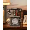 Retro Telefon Görünümlü Çalar Saat Masa ve Raf Dekoru