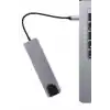 Usb Type-c Hub Dönüştürücü Çevirici Çoklayıcı Macbook Çevirici 8 Portlu