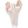 Uzun File Örgü Eldiven Beyaz Renk