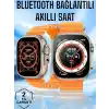 Yeni Nesil Ultra Akıllı Saat Titreşimli, Uyku & Sağlık Takibi, Çift Kordon