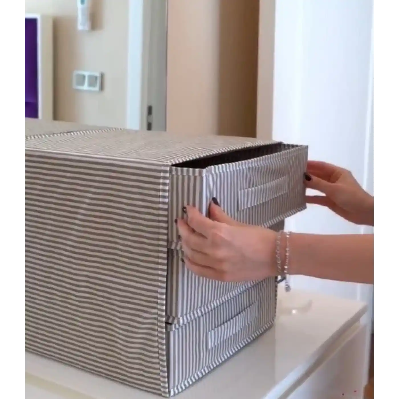 3 Bölmeli Çekmece , Çok Amaçlı Organizer - Çorap Çamaşır Organizer - Masa Üstü Düzenleyici