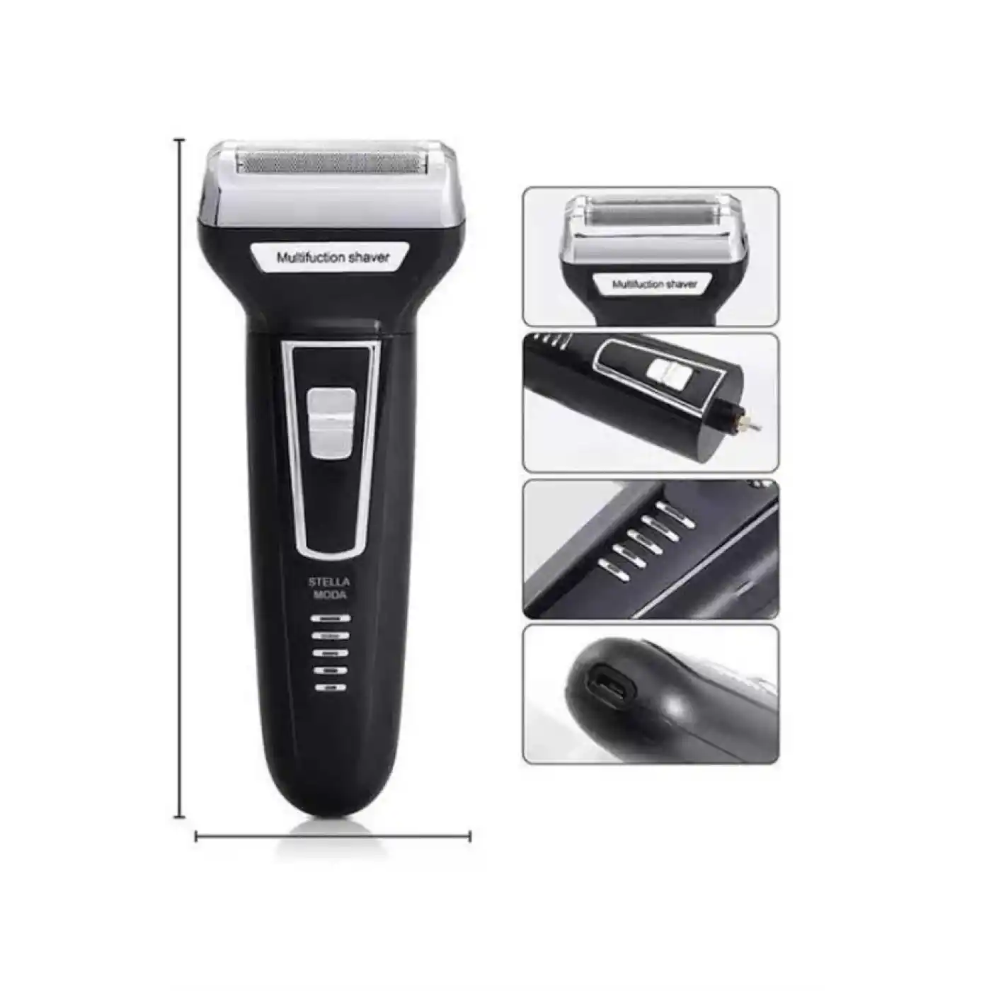 3lü Set Saç Sakal Kesme Traş Makinesi Burun Kılı Alma Tıraş Makinesi