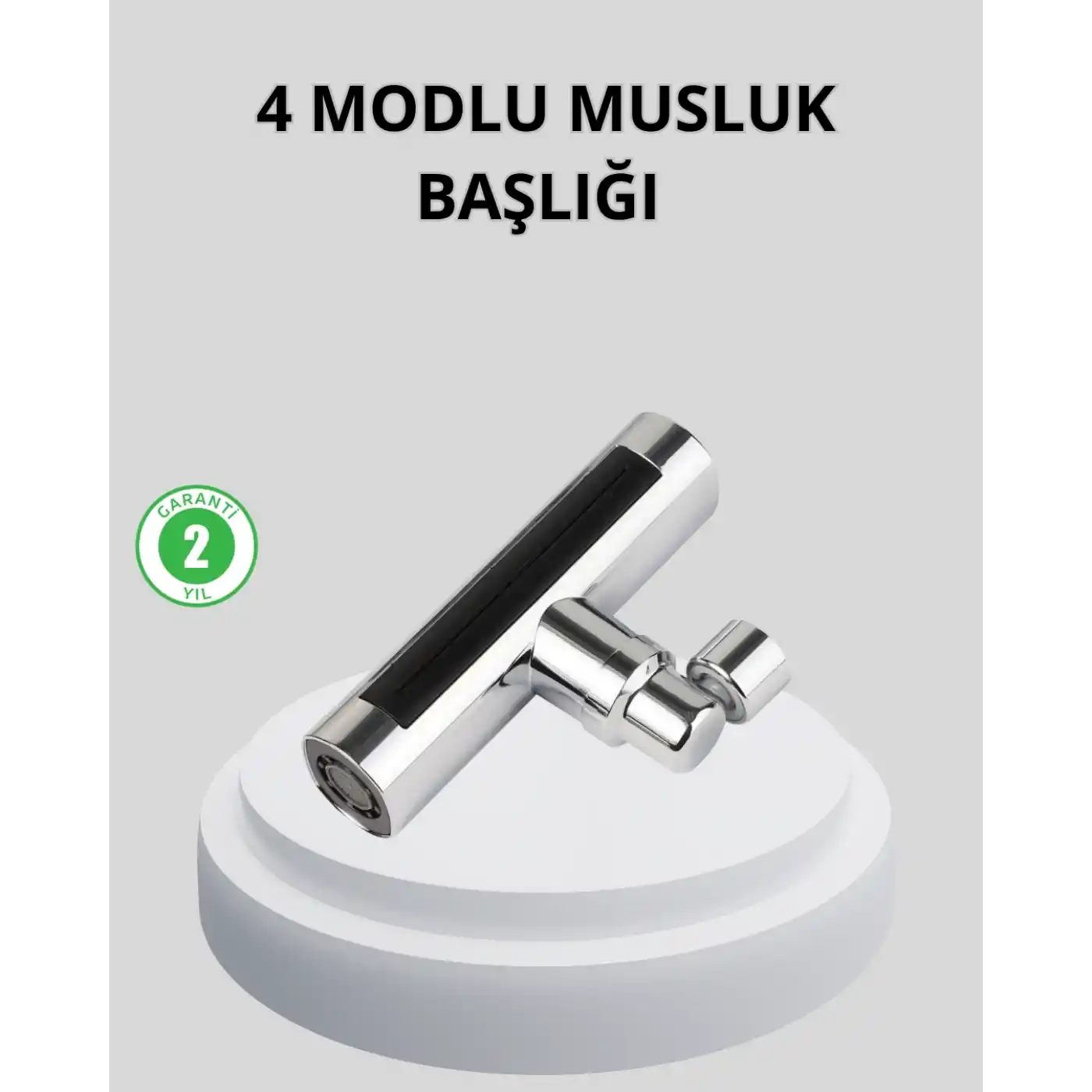 360° Dönebilen Musluk Başlığı 4 Fonksiyonlu Su Tasarruflu ve Dayanıklı