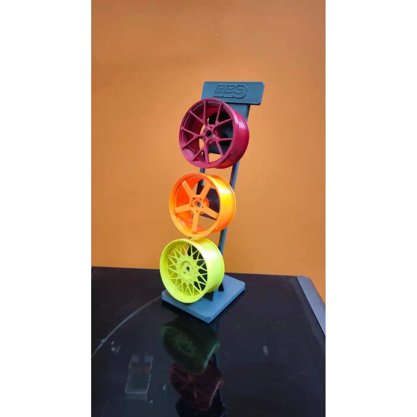 3’lü Jant Dekor Seti Masa Üstü ve Salon İçin Modern Spor Tasarım