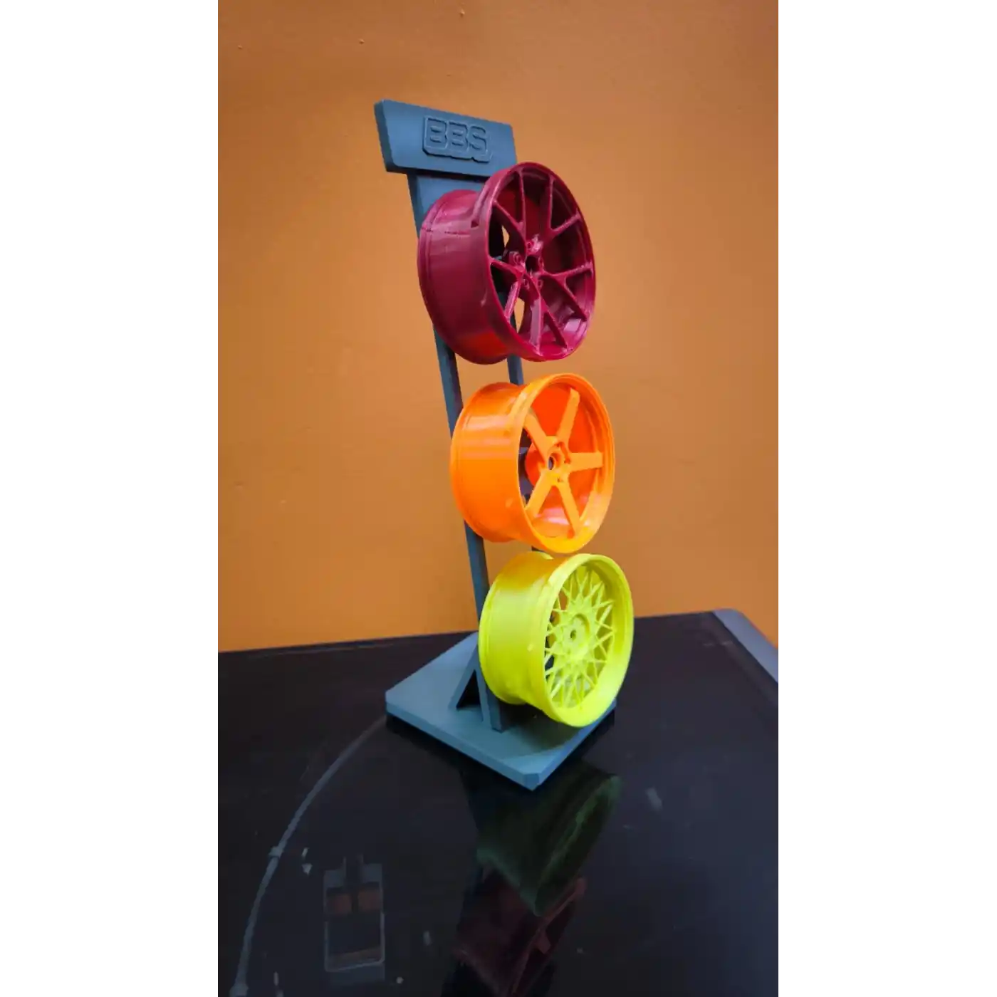 3’lü Jant Dekor Seti Masa Üstü ve Salon İçin Modern Spor Tasarım