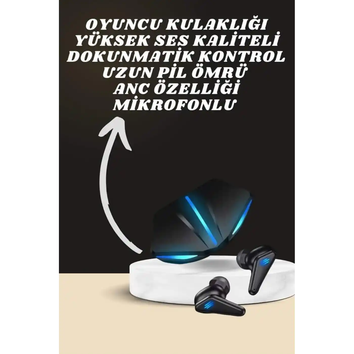 7 Kordonlu Akıllı Saat Ve  Kulaklığı ANC Özelliği Kulak İçi Mikrofonlu Sesli Görüşme