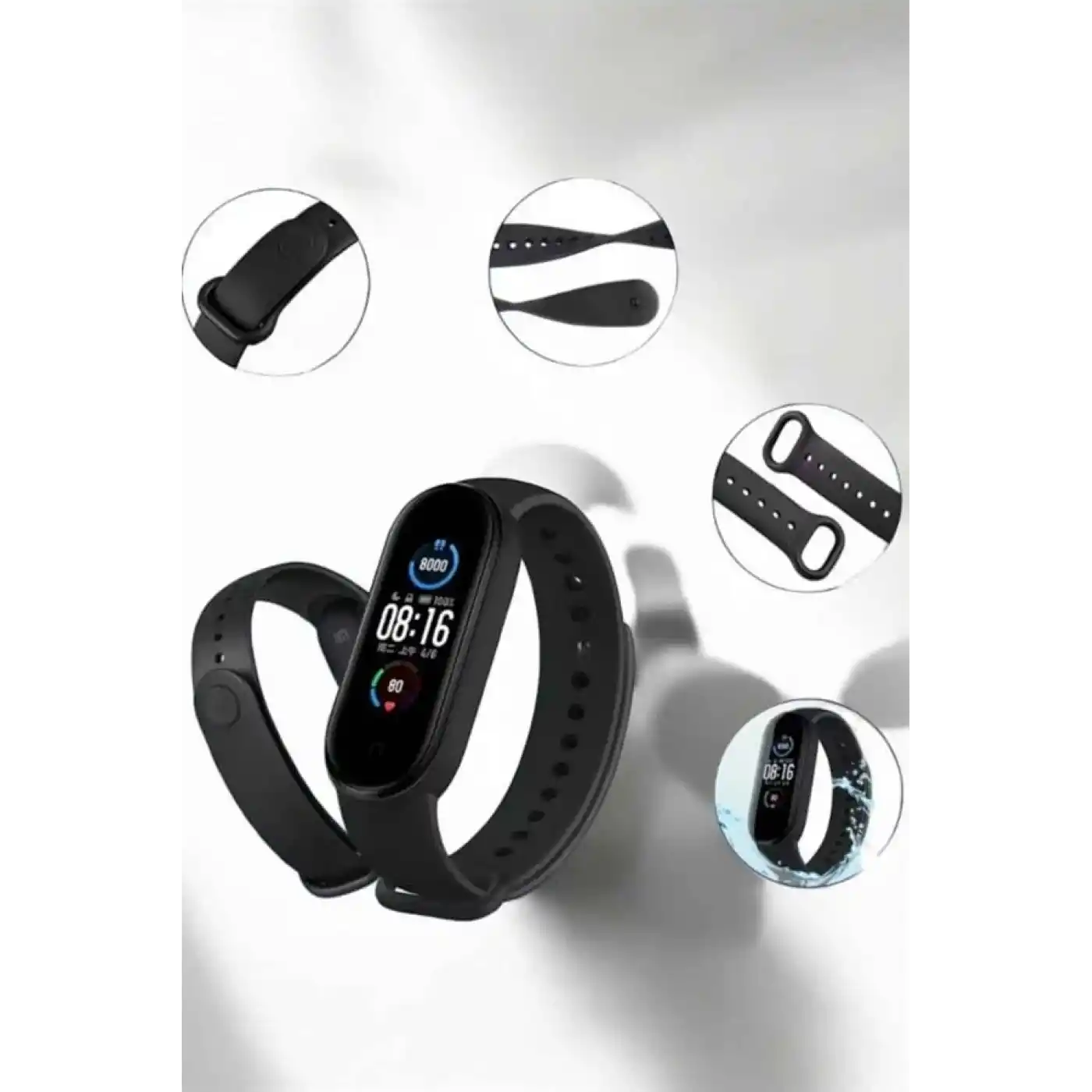 Akıllı Bileklik Su Geçirmez Bileklik, Uzun Pil Ömrü ve Hızlı Şarj Özelliği