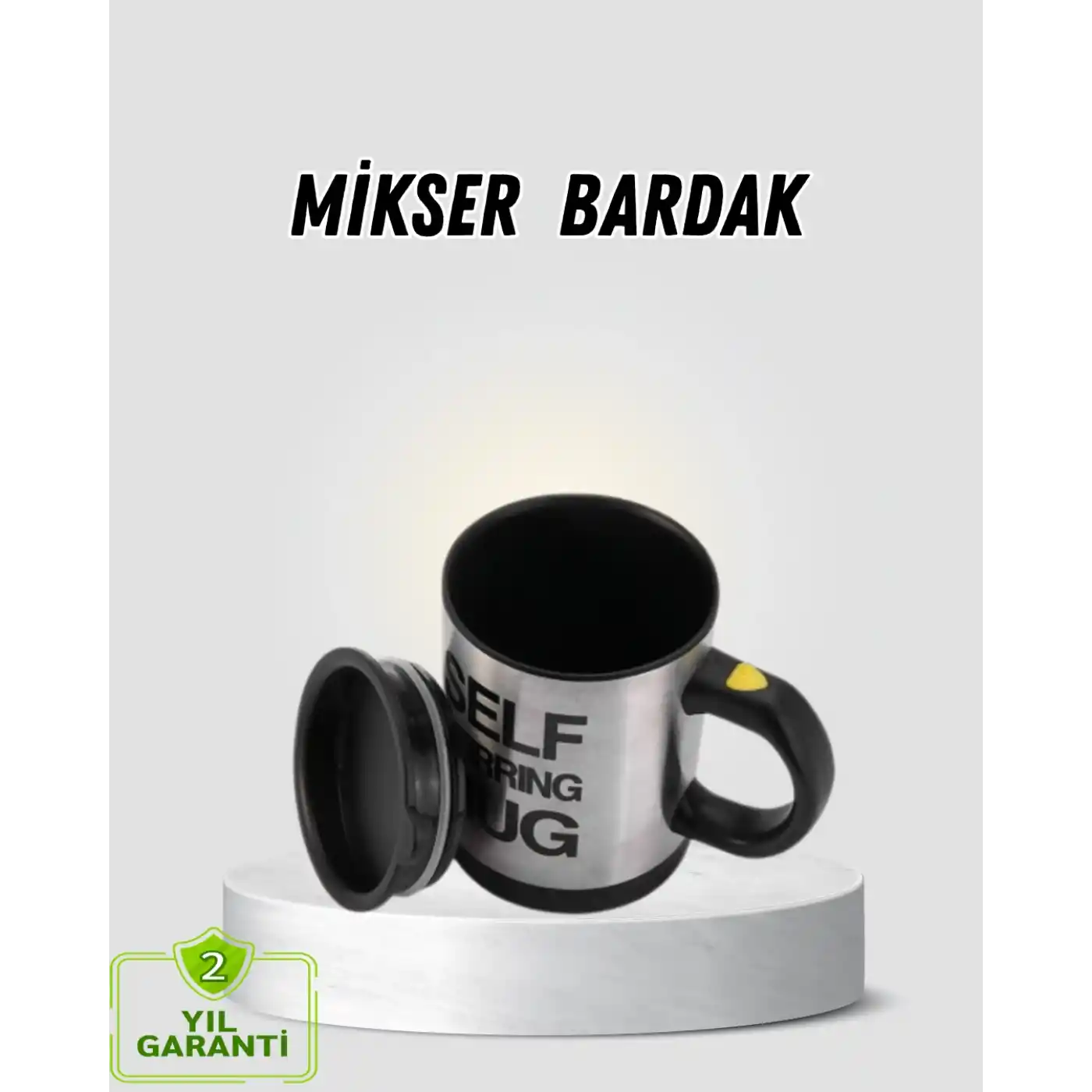 Akıllı Kendi Kendini Karıştıran Termal Kupa – Paslanmaz Çelik