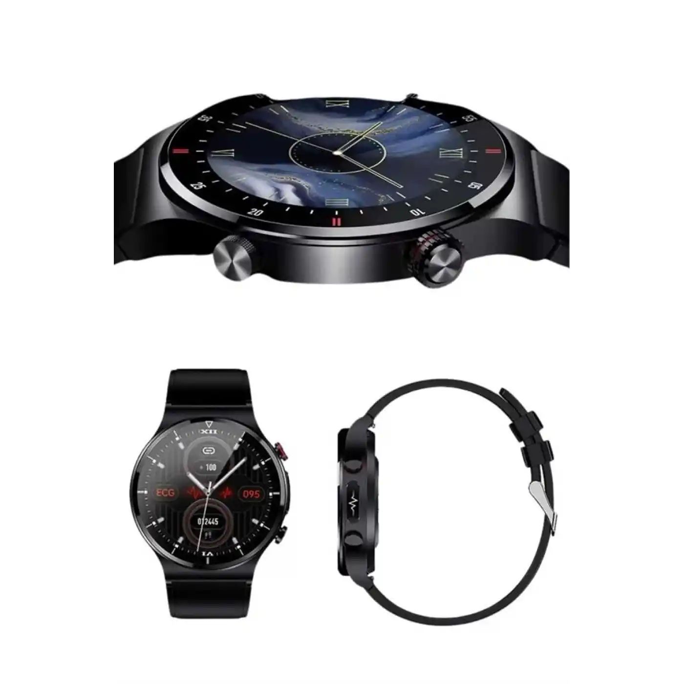 Akıllı Saat Adımsayar Nabız Ölçer Titreşim Özellikli Çağrı Cevaplama Sosyal Medya