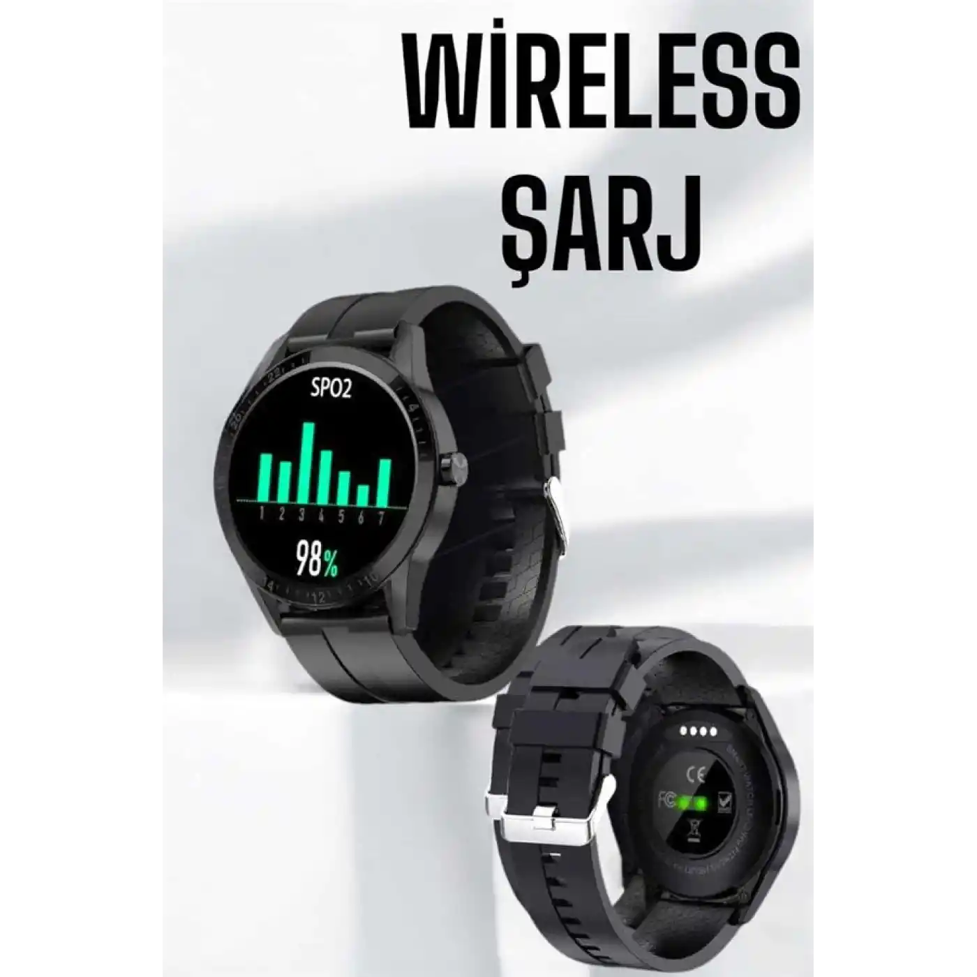 Akıllı Saat Çok Fonksiyonlu Sesli Görüşme NFC Uyumlu Amoled Ekran