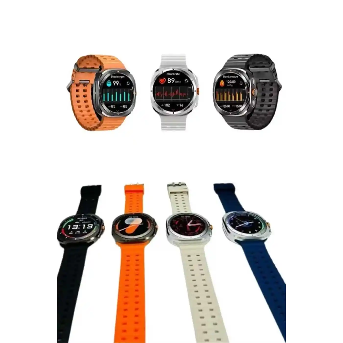 Akıllı Saat Unısex Zarif Görünümlü Titanyum Kasa Amoled Ekran Müzik Dinleme