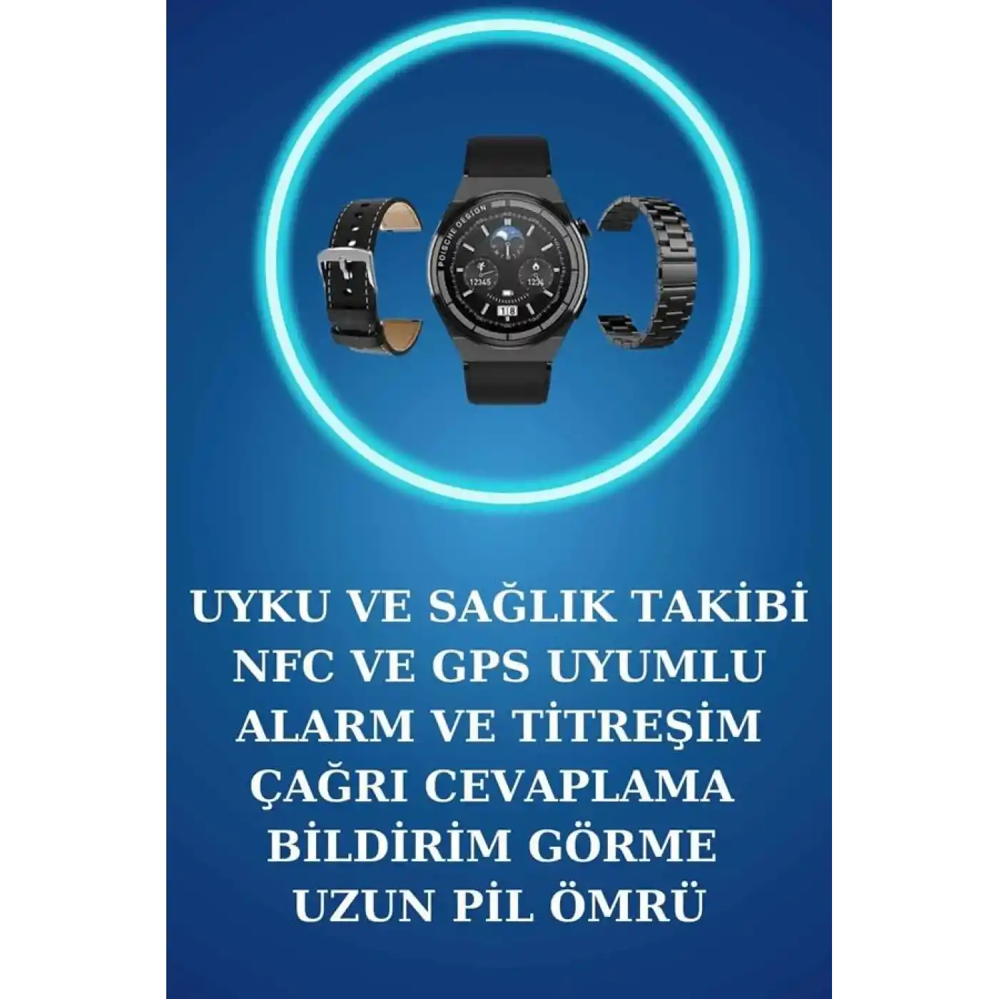 Akıllı Saat ve Kulaklık Seti Bildirim Görme Arama Cevaplama ANC Özelliği