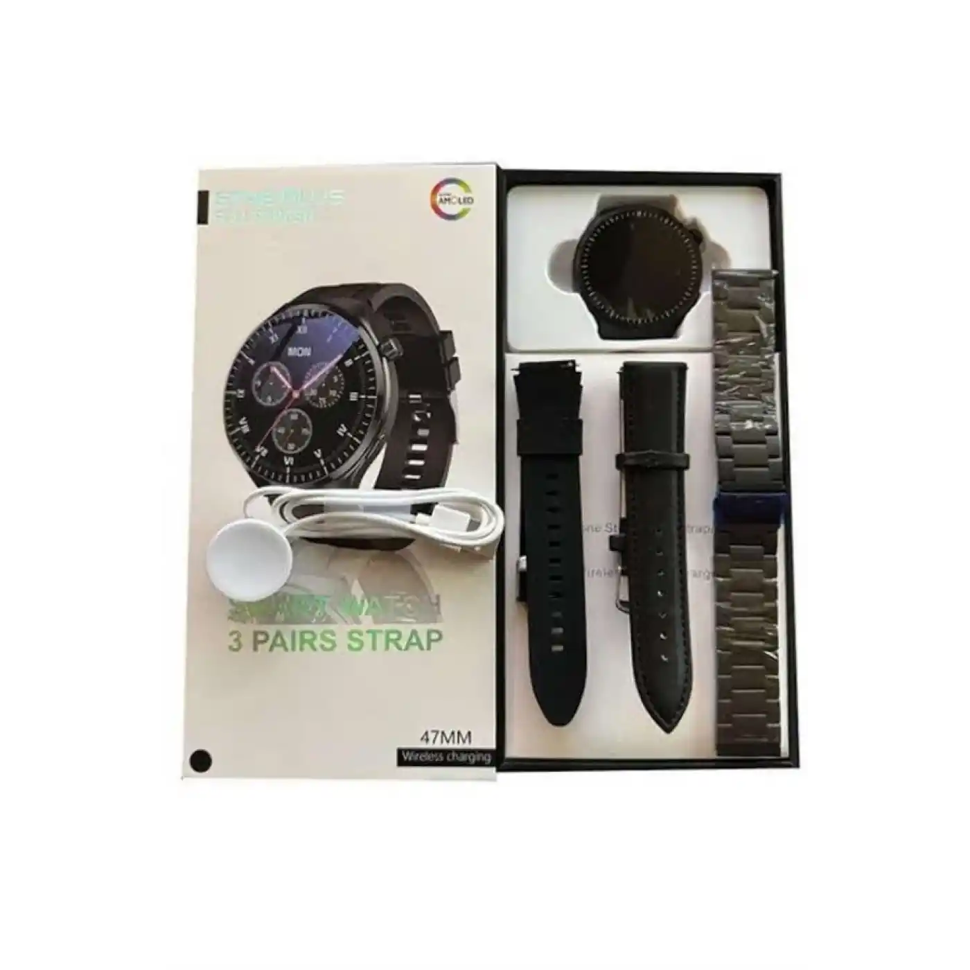 Akıllı Saat Yeni Nesil Üç Kordonlu Nabız Ölçer Çağrı Cevaplama