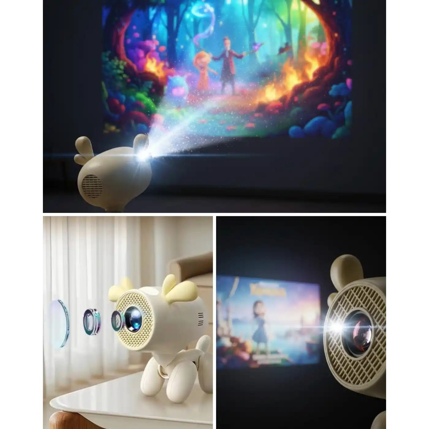 Android Sistemli 4K Projeksiyon 36W Dolby Sesli