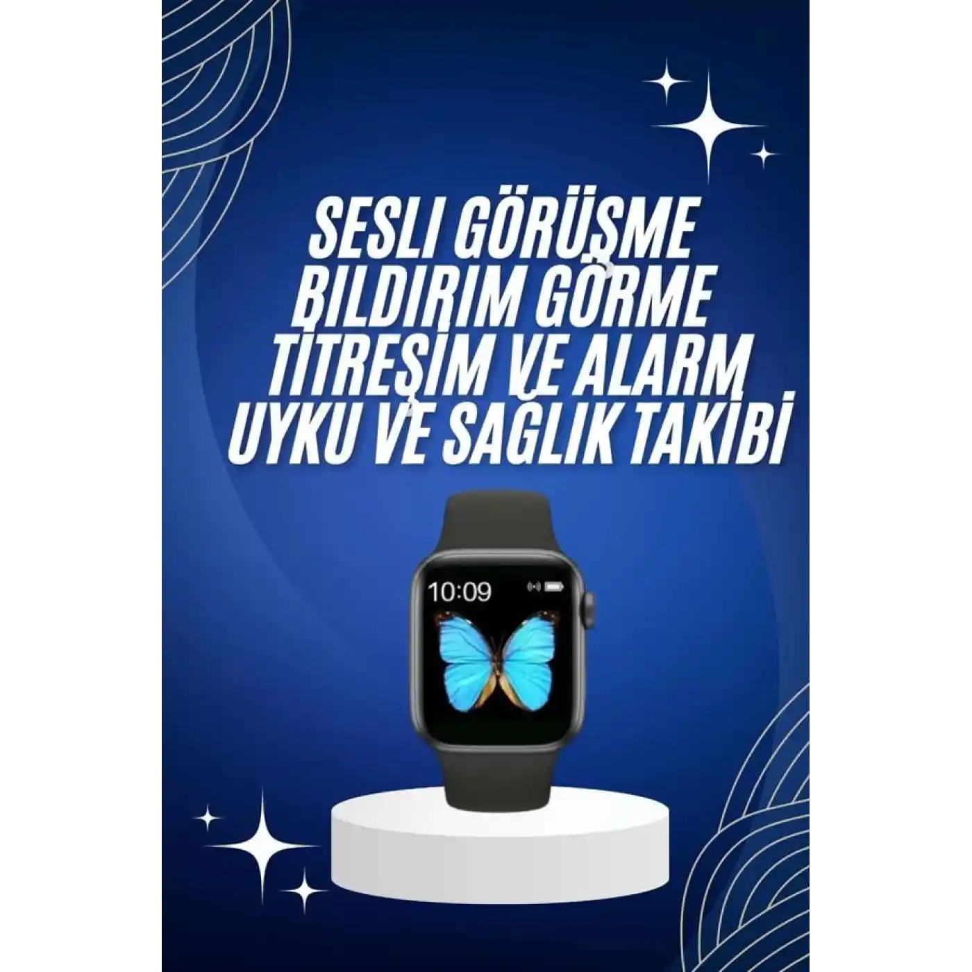 Arama Cevaplayabilen Akıllı Saat Bluetooth Bağlantılı Sosyal Medya Girişli
