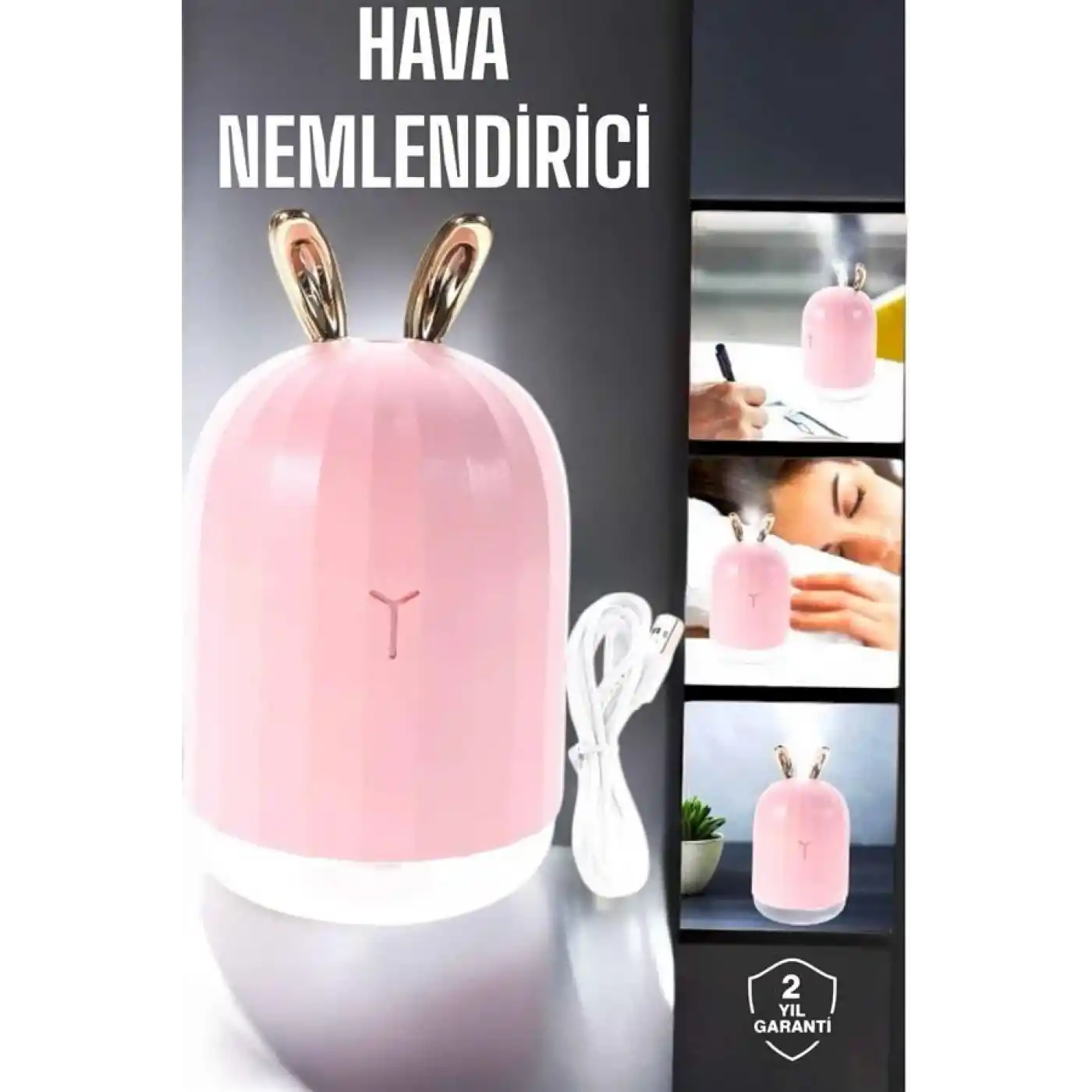 Aromaterapi Hava Temizleyici Buhar Makinesi Taşınabilir Şarjlı