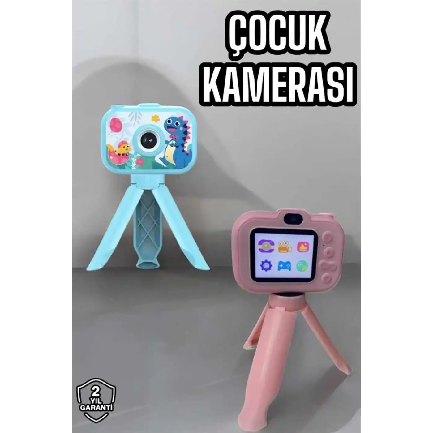 Ayaklı Mini Fotoğraf Makinesi Çocuk Için Eğitici Video Kamera