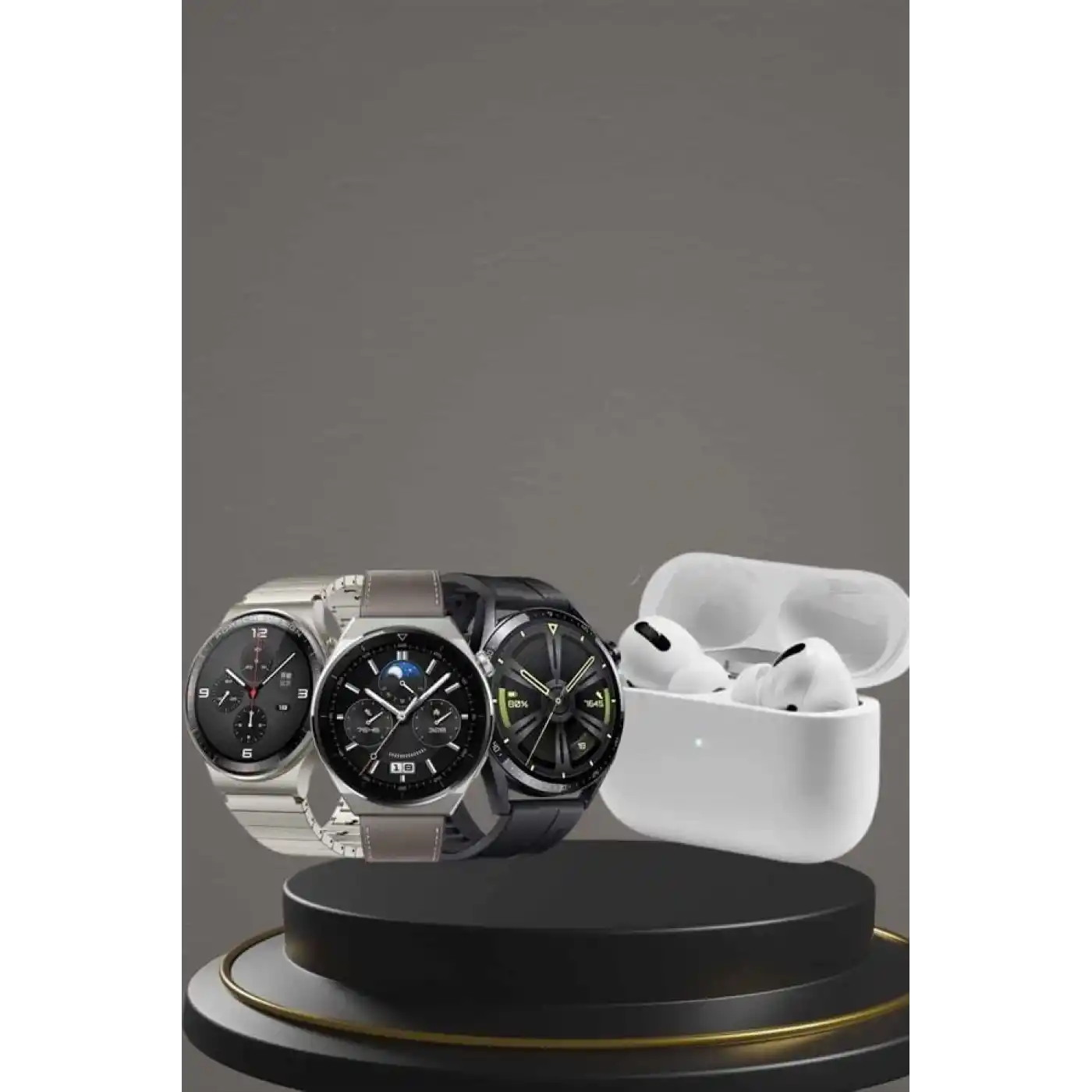 Aynalı Bluetooth Kulaklık Yeni Nesil Akıllı Saat Titreşimli Nabız Ölçer Spor Modları