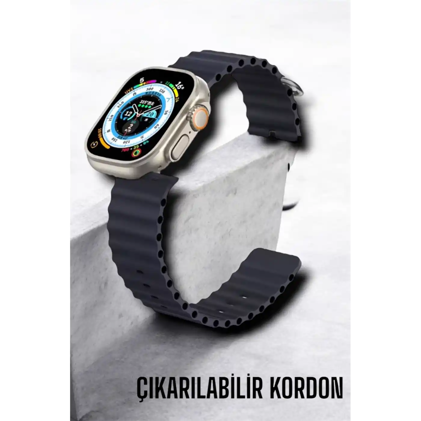 Bluetooth Bağlantılı Nabız, Kan Basıncı, Oksijen Ölçer Akıllı Saat