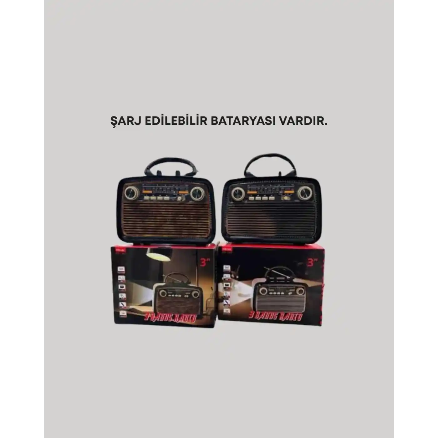 Bluetooth Bağlantılı Taşınabilir Hoparlör – FM/AM Radyo Özellikli, Şarj Edilebilir Batarya, 1 kg