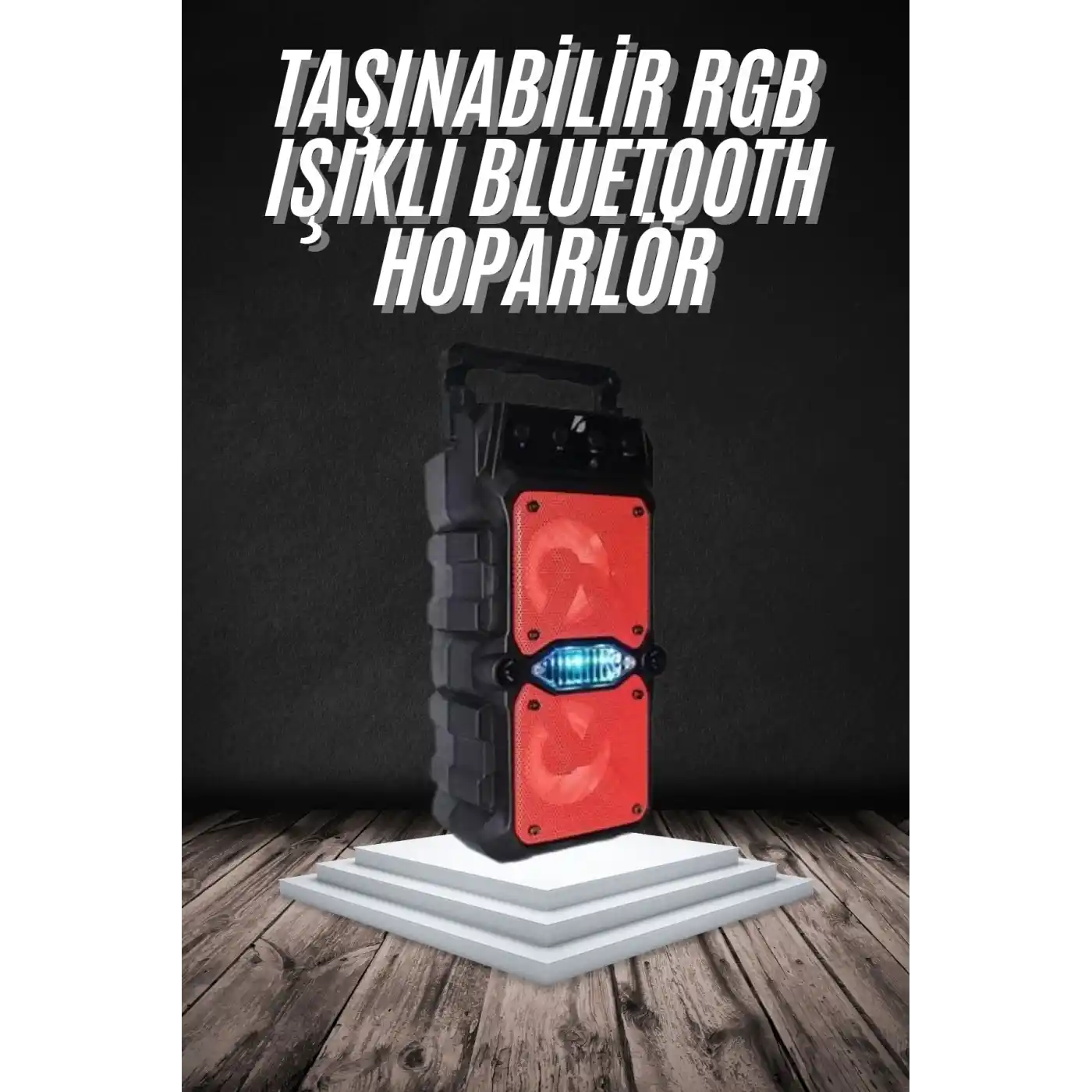 Bluetooth Hoparlör Çift Mikrofonlu Güçlü Ses Kaliteli Kesintisiz Kablosuz