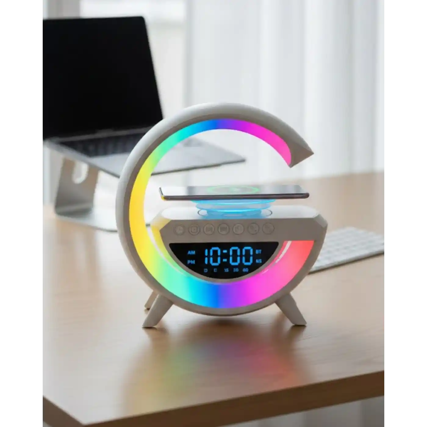 Bluetooth Hoparlör RGB Aydınlatmalı USB TF Kart FM Özellikli