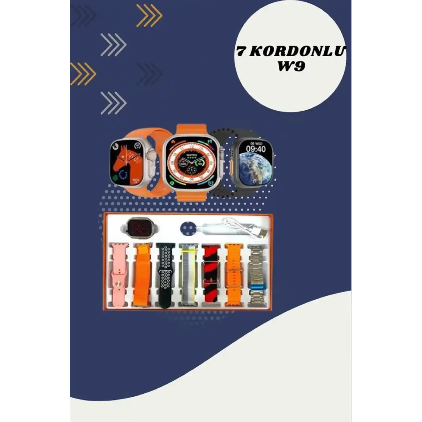 Boyun Bantlı Kulaklık ve 7 Kordonlu Yeni Nesil Akıllı Saat Kampanyası Yüksek Ses Kaliteli