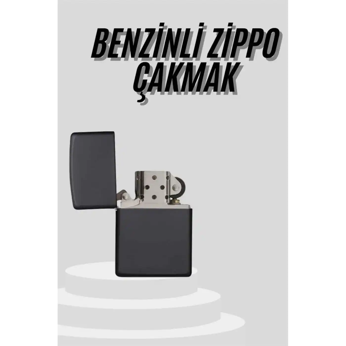Çakmak Parlak Siyah Doldurulabilir Hedyelik Eşya