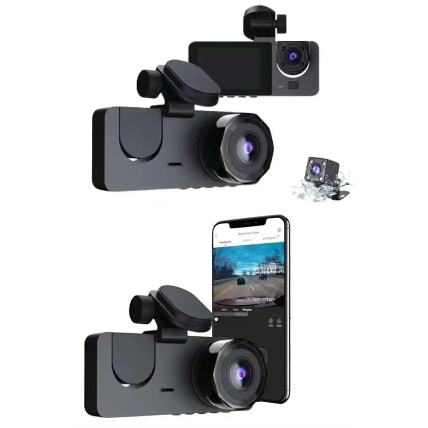 CarPlay Fotoğraf ve Video Kaydedici Araç İçi Kamera Ekranlı