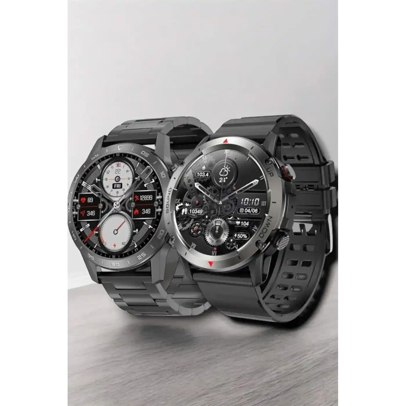 Çift Kordonlu Yüksek Çözünürlüklü Akıllı Saat Uyku İzleyici & Spor Modları