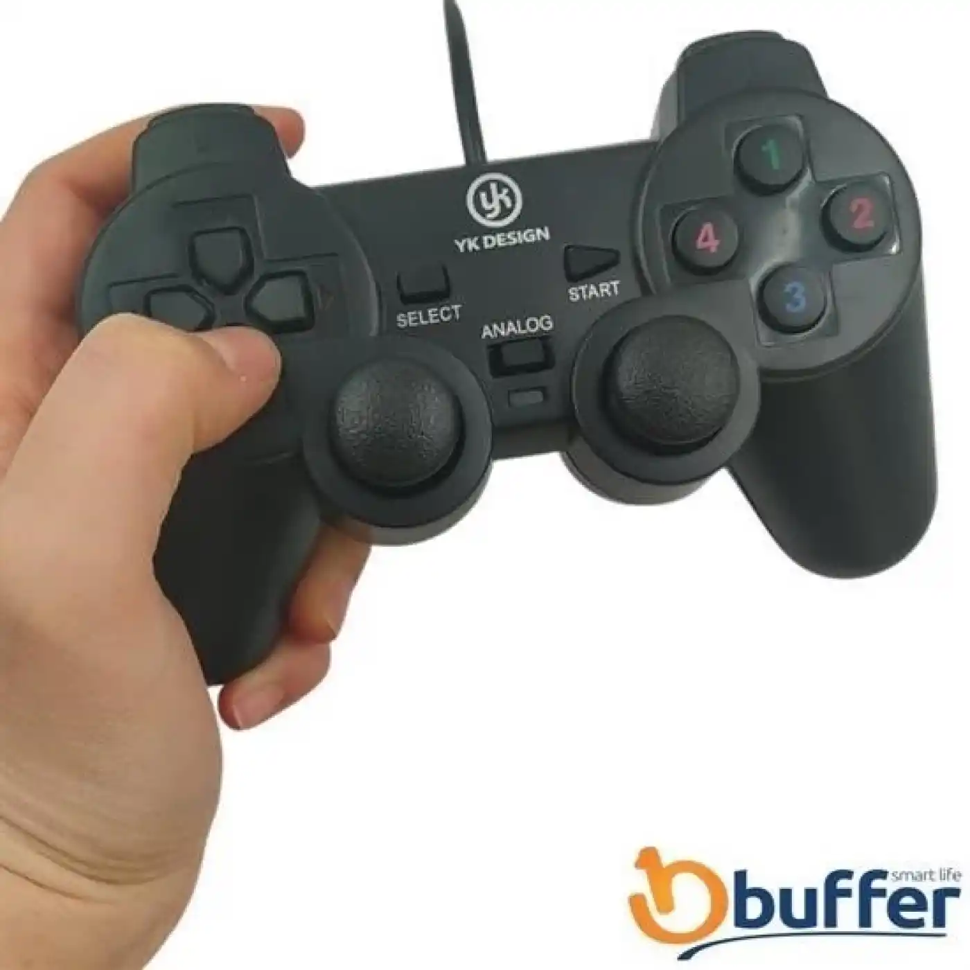 Çift Titreşimli Usb Kablolu Oyun Kolu Pc Uyumlu Vibration Gamepad