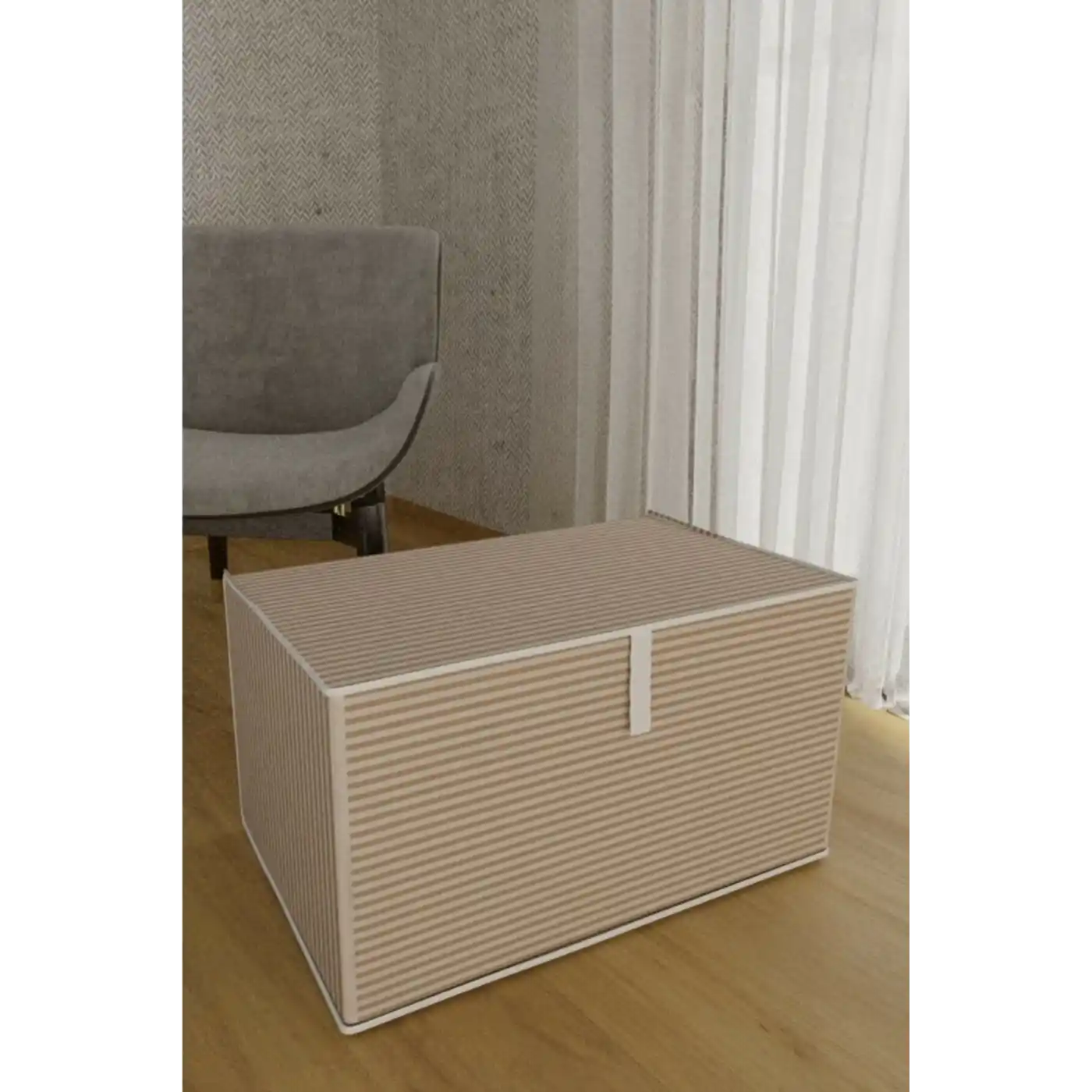 Çok Amaçlı Düzenleyici Kutu Organizer Cırt Cırtlı Hurç Mega Boy 30cm X 40cm X 60cm (1 Adet) 6272