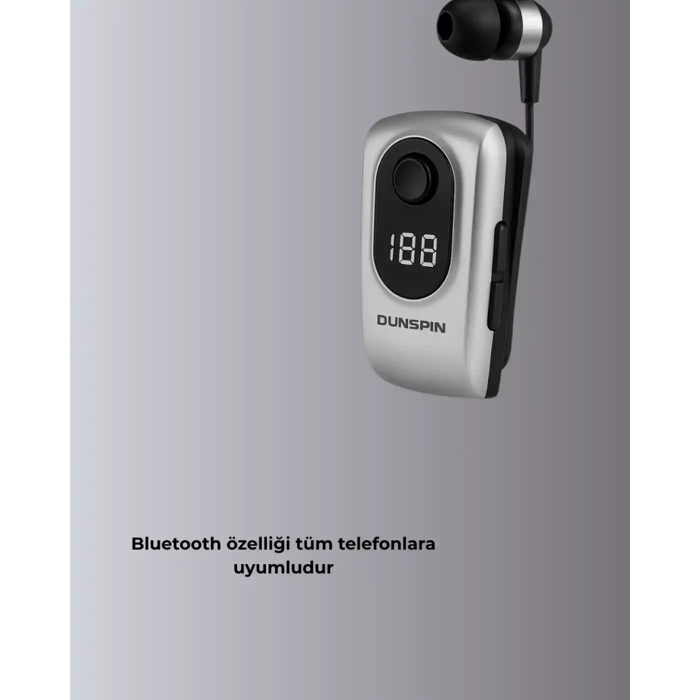 Dijital Ekranlı Bluetooth Kulaklık – Titreşimli Bildirim, 25 Saat Kullanım