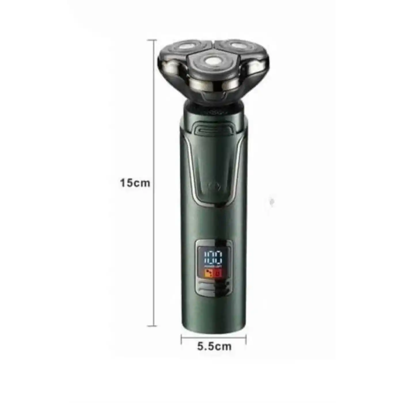 Dijital Göstergeli 3 Başlıklı Tıraş Makinesi Islak Kuru Lazer Öncesi Günlük