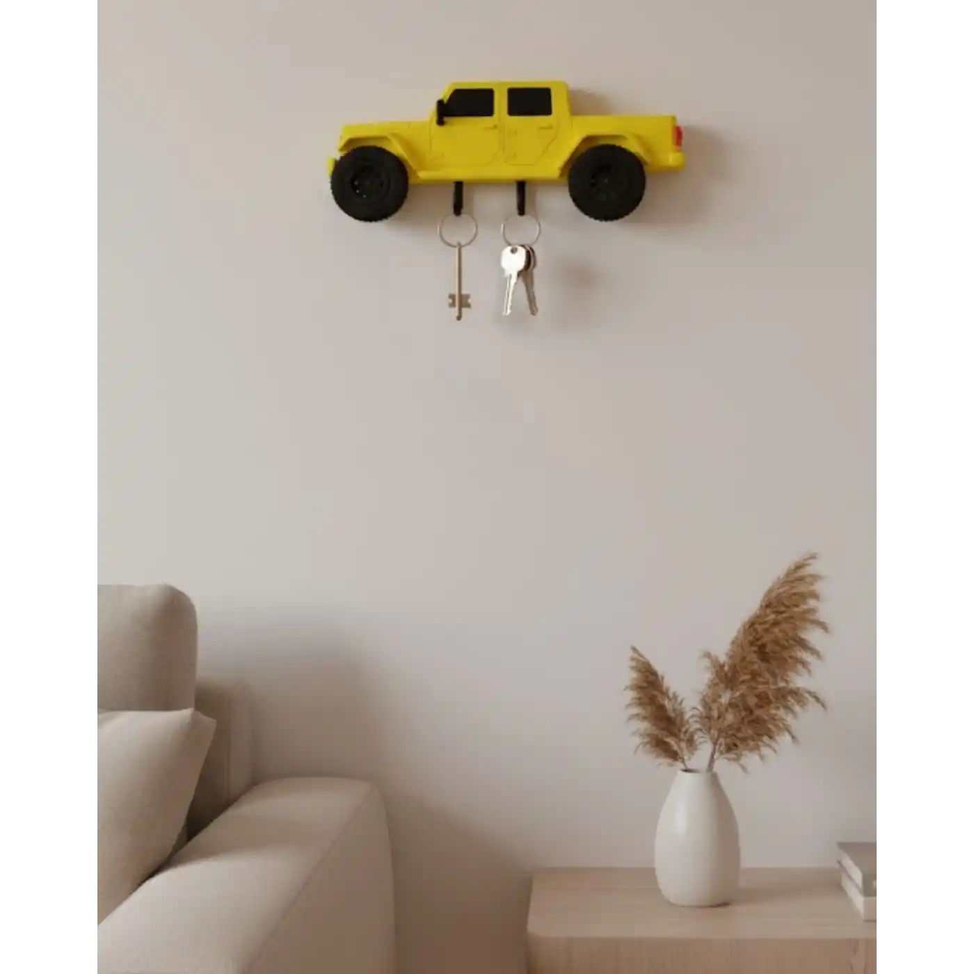 Duvara Monte Araba Anahtarlık Dekoratif ve Kullanışlı