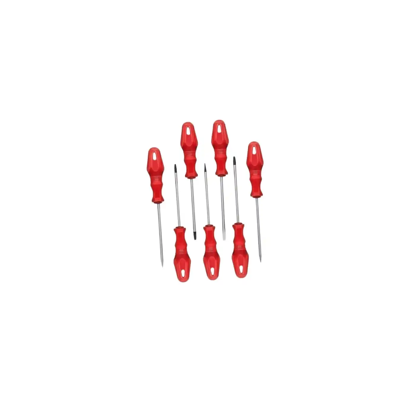 Düz ve Yıldız Başlıklı 7li Tornavida Seti Ergonomik Tutma