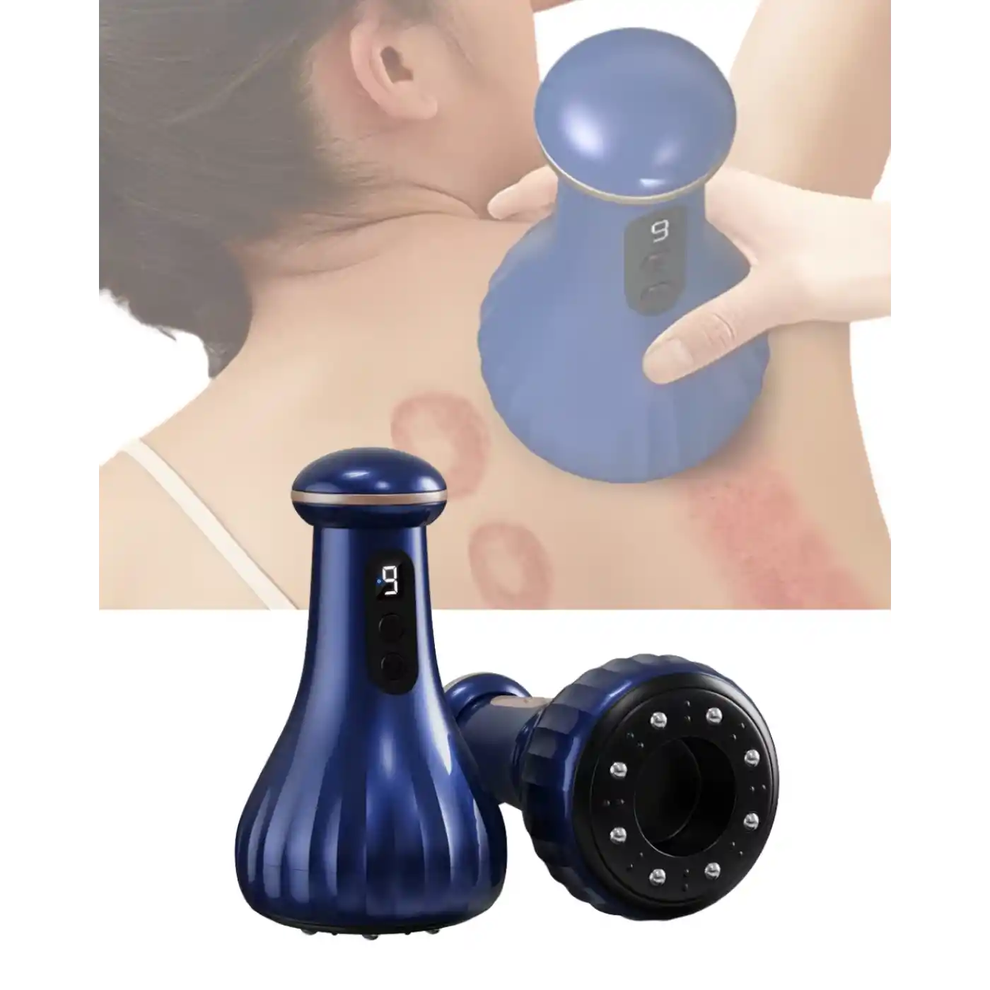 Elektrikli Baş ve Vücut Masaj Cihazı Çok Kademeli Rahatlatıcı