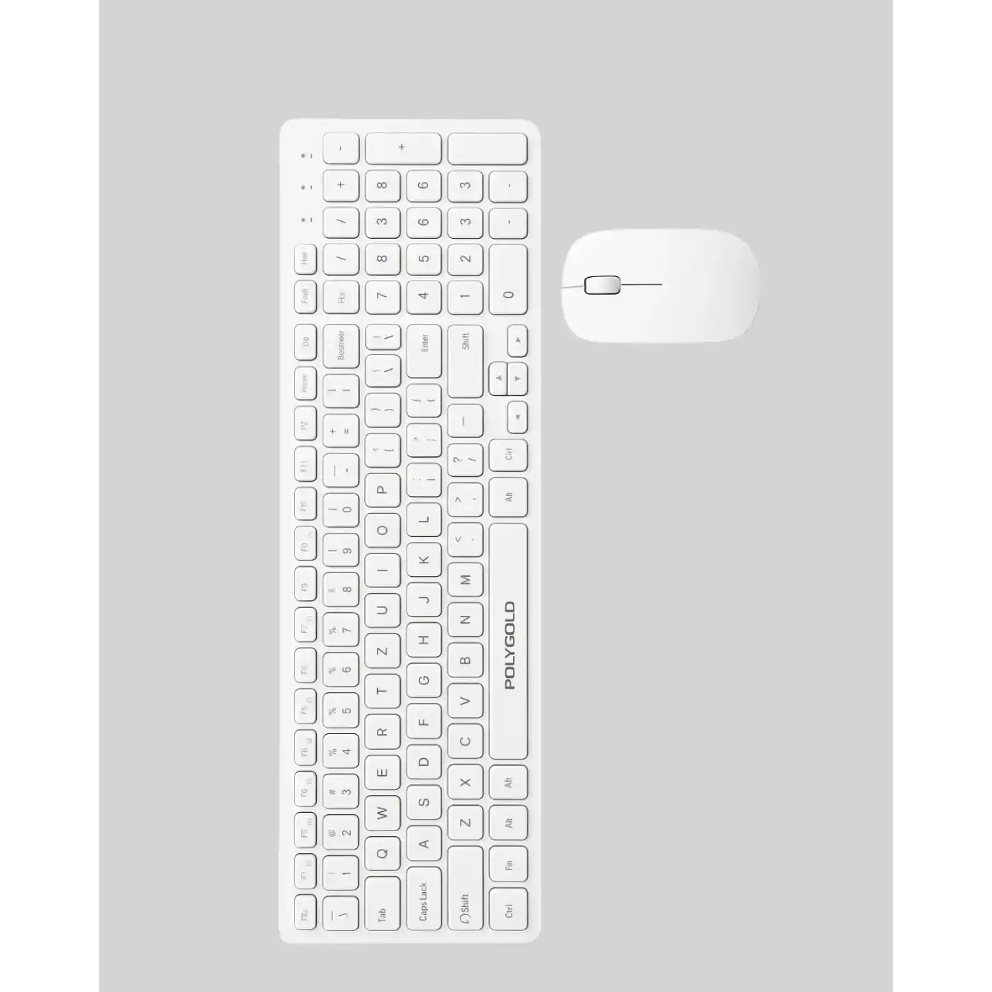 Ergonomik Kablosuz Klavye Mouse Takımı - Tam Boy, Sessiz ve Güvenilir