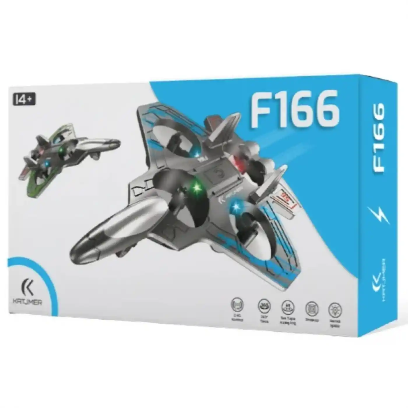 F166 Uçak Drone 3 Bataryalı