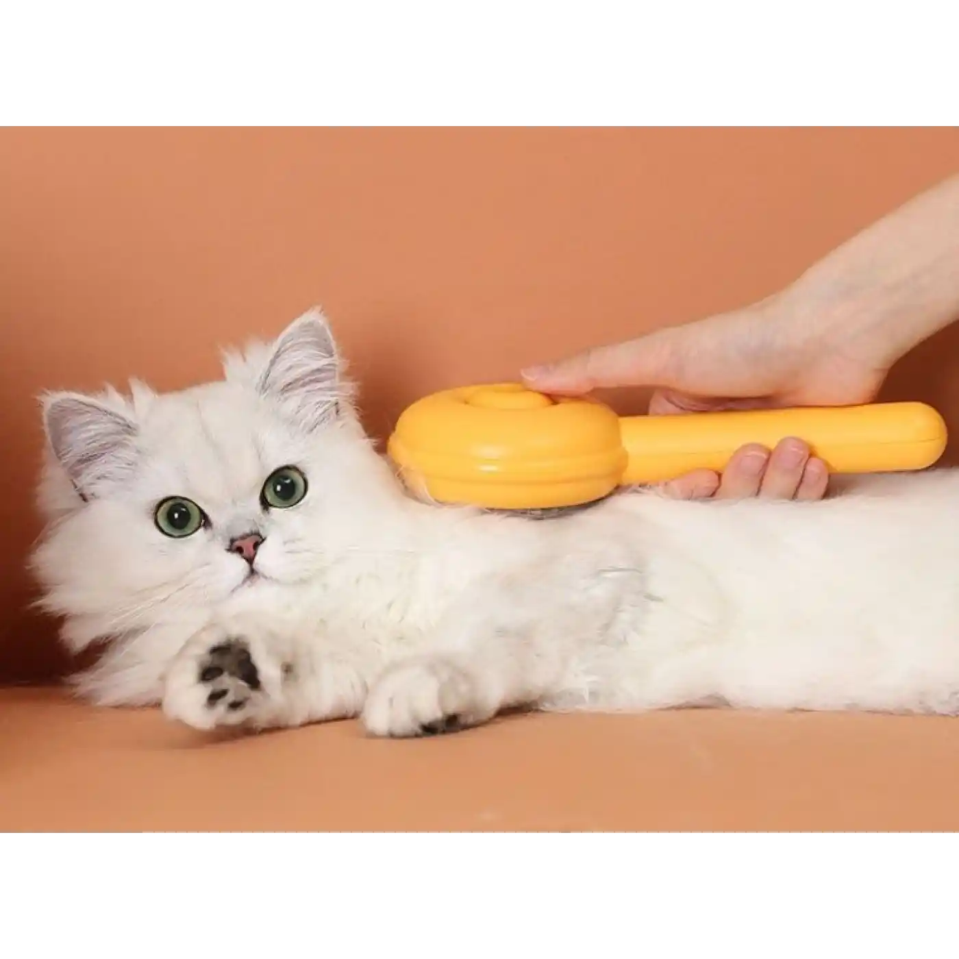 Hamburger Şekilli Otomatik Temizlenen Evcil Hayvan Tarağı