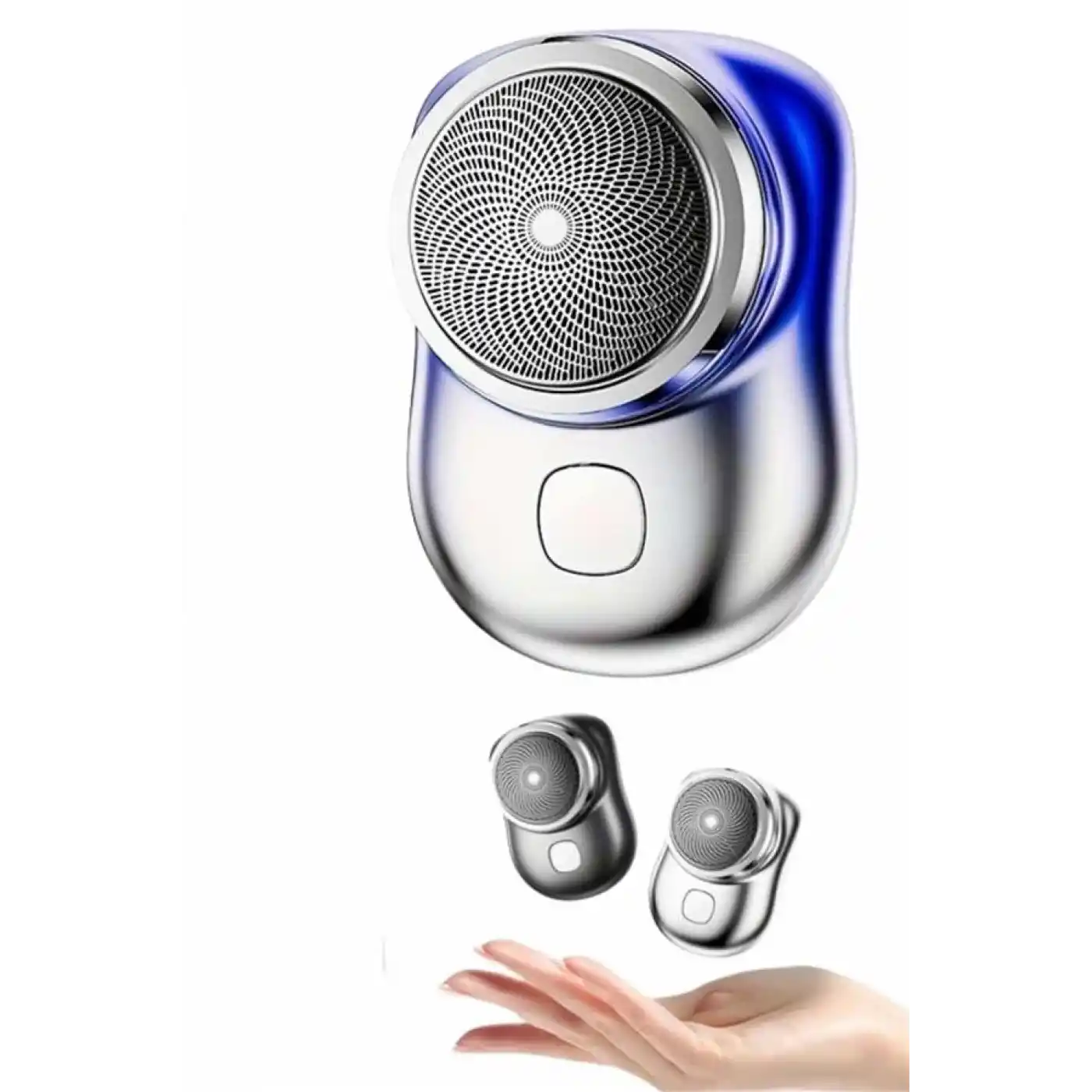 Kablosuz Tıraş Makinesi Günlük Hızlı Taşınabilir Şarjlı Yuvarlak Paslanmaz Çelik