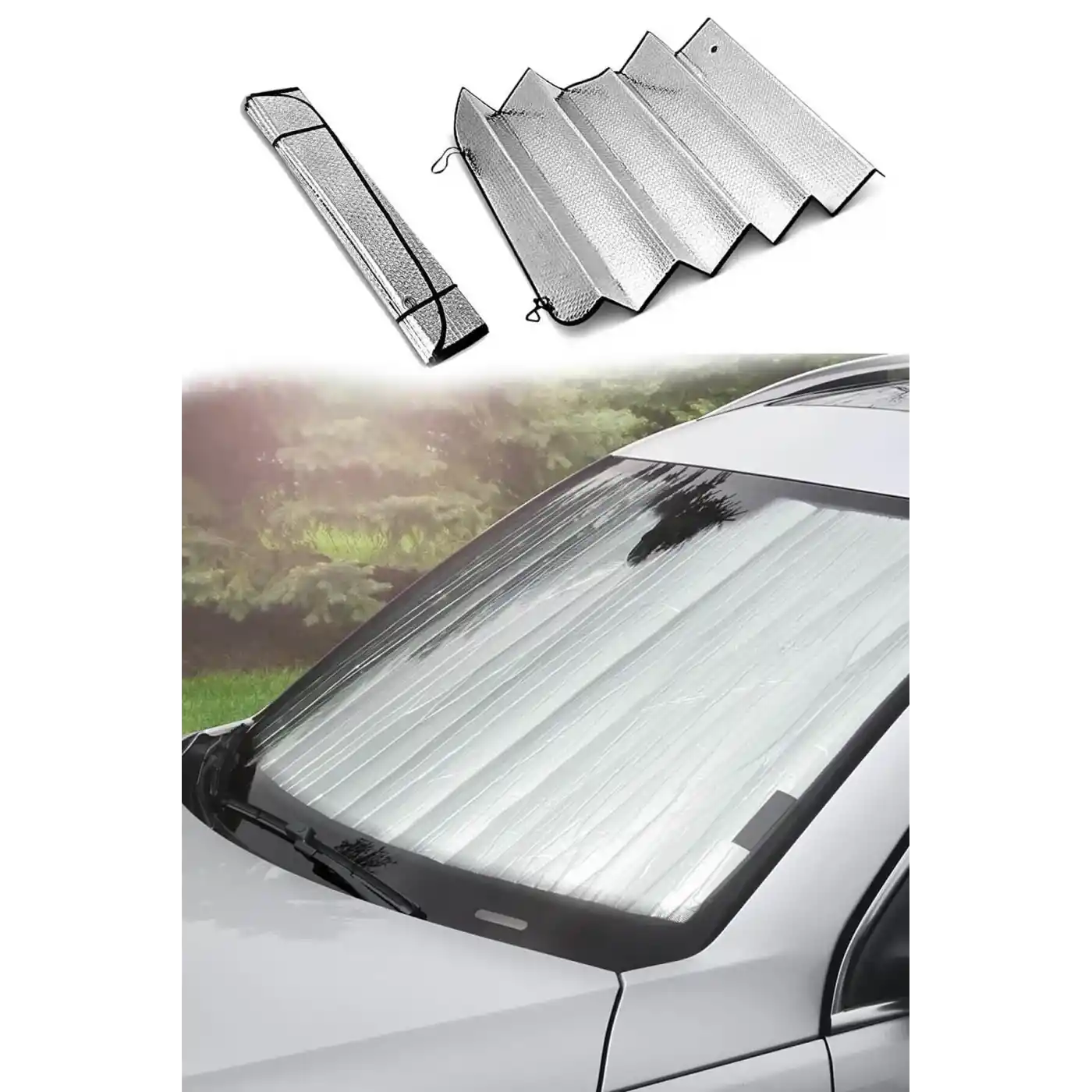 Katlanabilir Oto Ön Cam Güneş Koruma Isı Yalıtımlı Peugeot 3008 Nissan Qashqai Honda Civic Volkswagen Passat