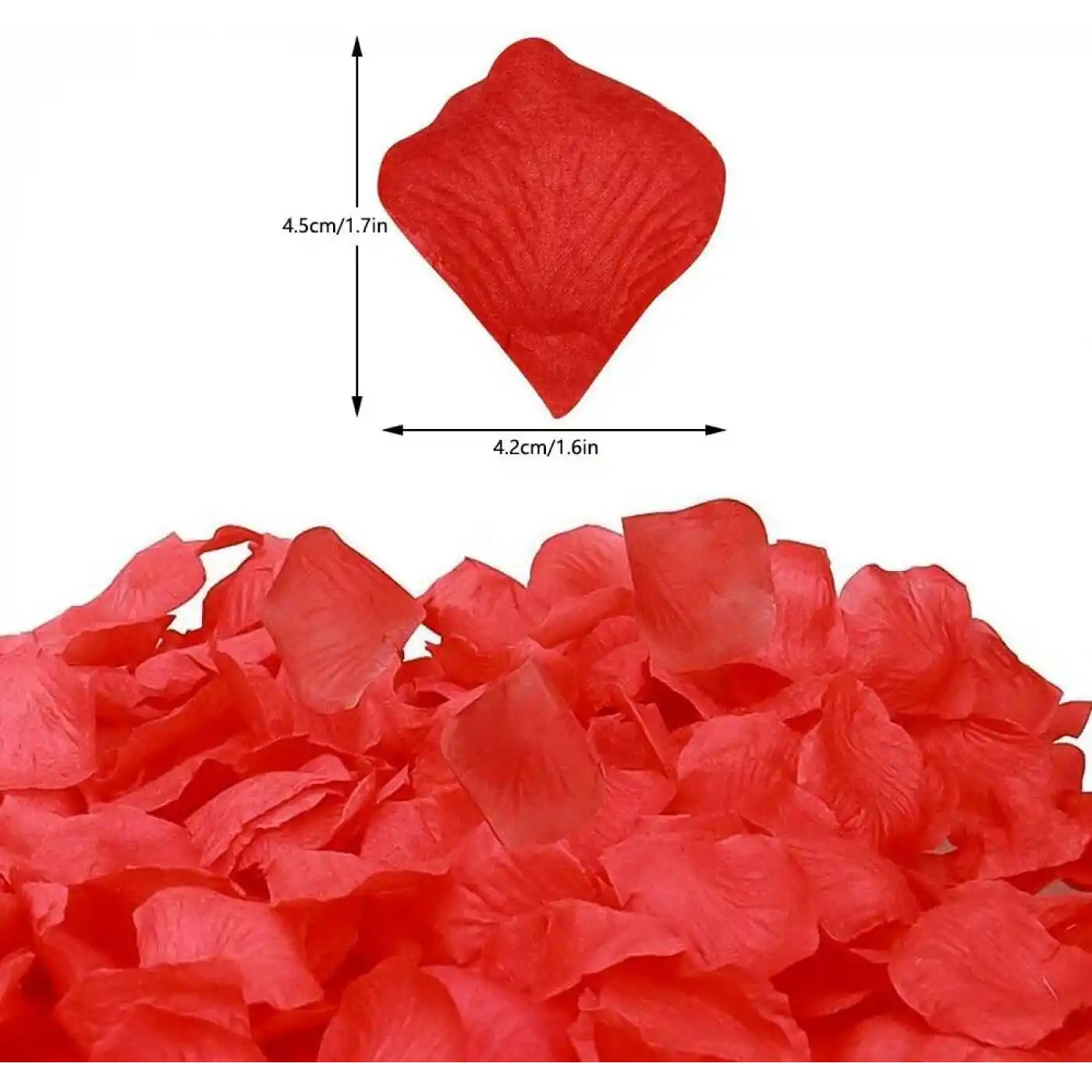 Kırmızı Renk Gül Yaprağı – 1 Paket 100 Adet