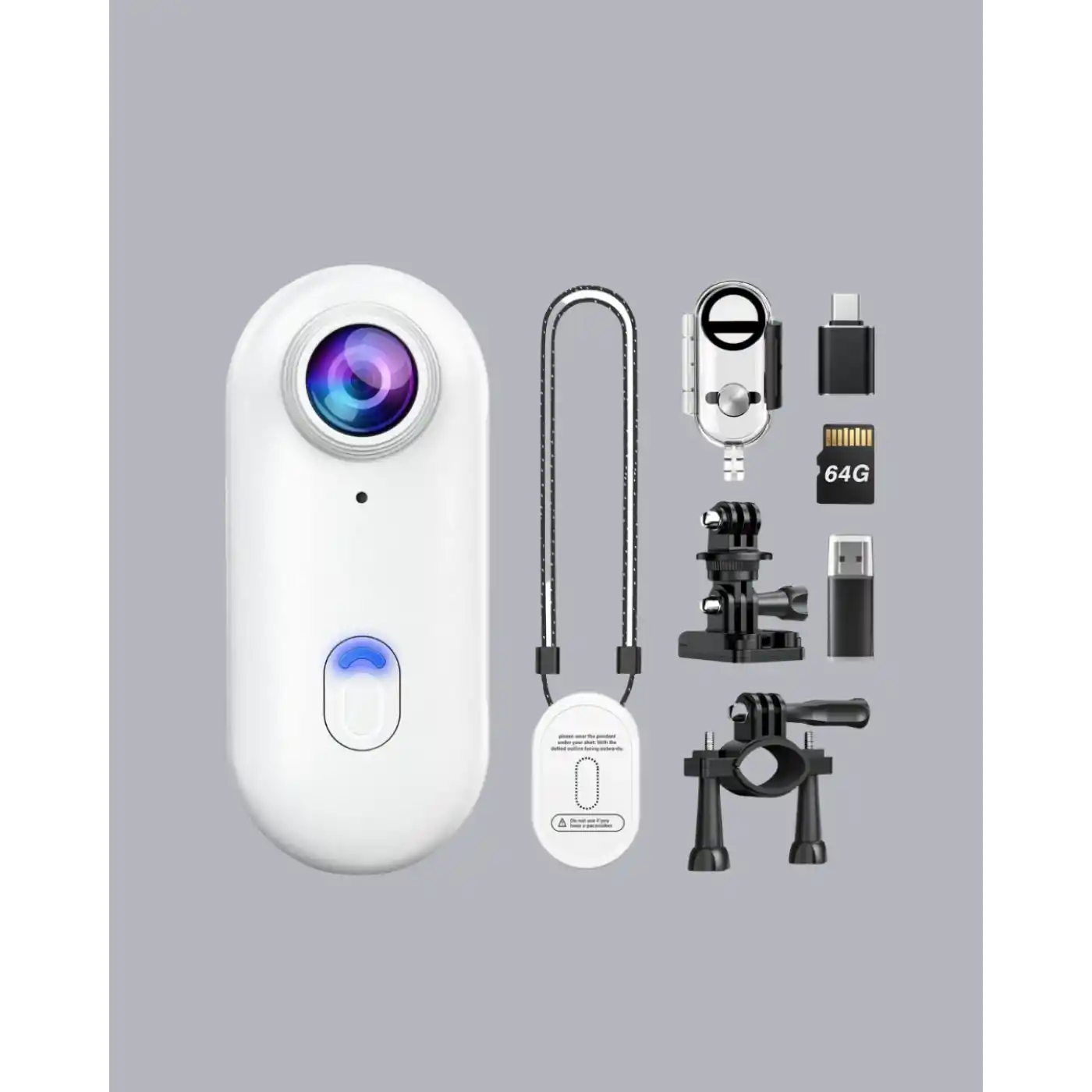 Kompakt 1080P Aksiyon Kamerası Suya Dayanıklı WiFi ve 120° Geniş Açı