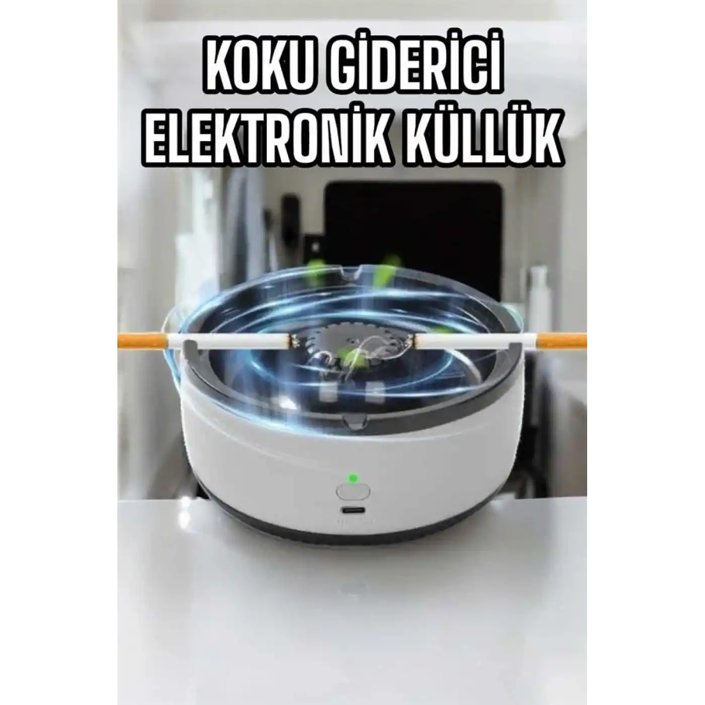 Küllük Duman Giderici Temizlenebilir Elektronik Pilli